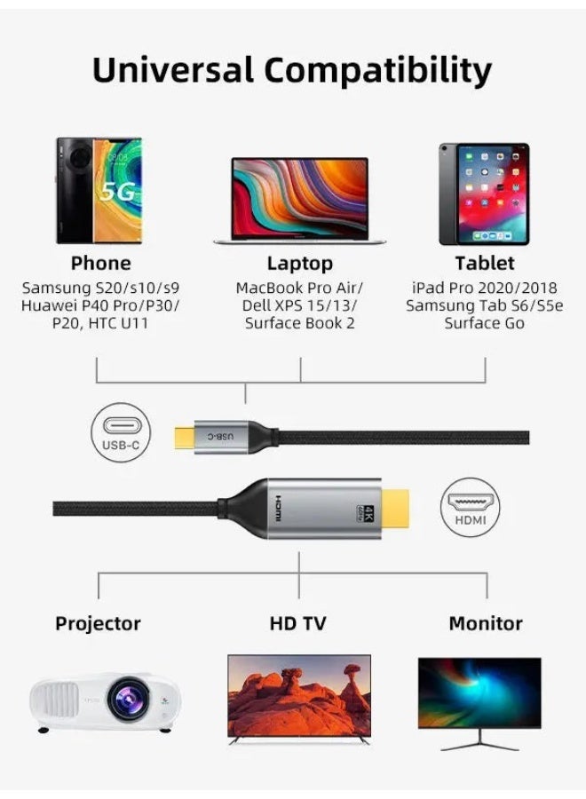 كابل تايم كابل USB-C إلى HDMI بدقة 4K 60 هرتز - Image 2